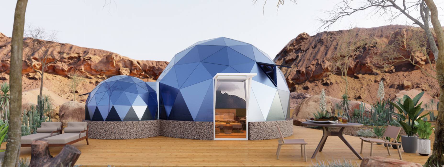 阿里球形智能光伏玻璃星空房